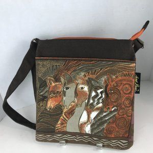 Laurel Burch Canvas Horse Print Bag